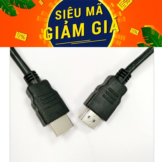 [SALE TẾT] Dây cáp 2 đầu HDMI 1 mét Full HD (Đen) siêu tiện lợi