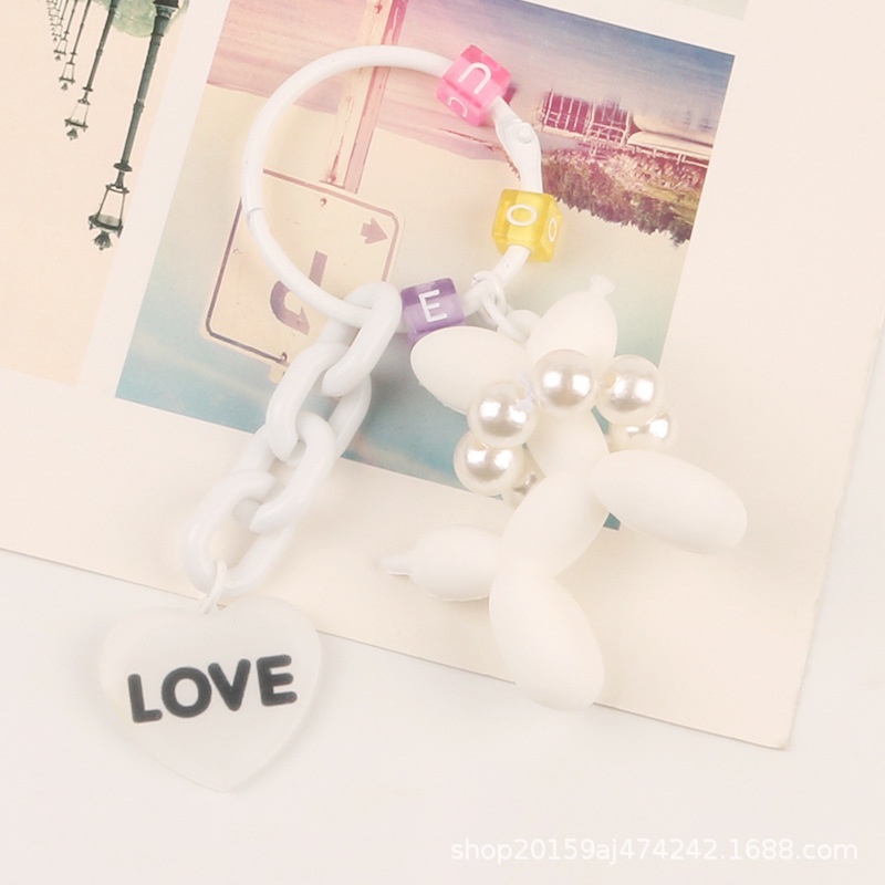 Móc Khóa Hình Cún poodle Dễ Thương Sáng Tạo Dành Cho Nữ