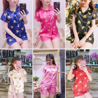 Bộ Đồ Pijama Gấu Phi Bóng (free size 55kg) tùy chiều cao