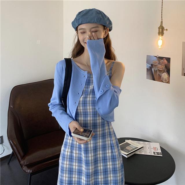Đầm Hai Dây Ôm Eo Màu Sắc Thời Trang Mùa Hè Dành Cho Nữ