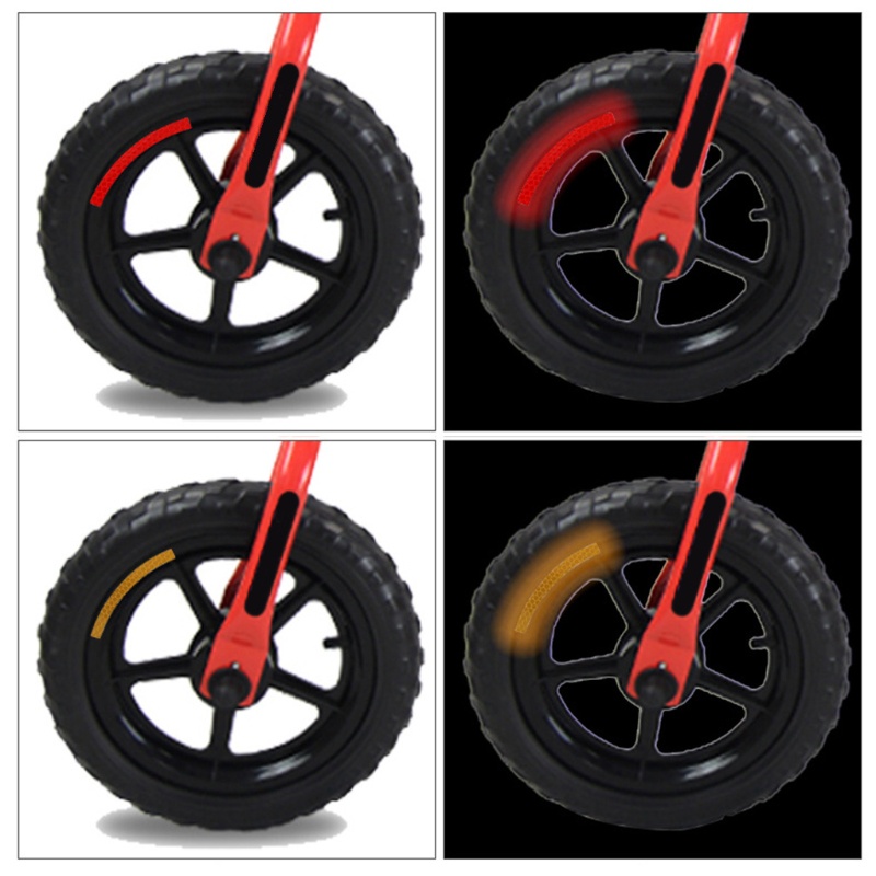 Set 2 x 12 Miếng Dán Phản Quang Trang Trí Xe Đạp