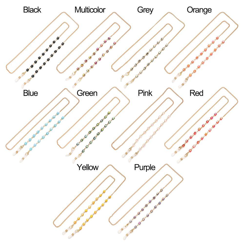 ESPO Dây Đeo Kính Đọc Sách Bằng Kim Loại Pha Lê Cho Nam &amp; Nữ