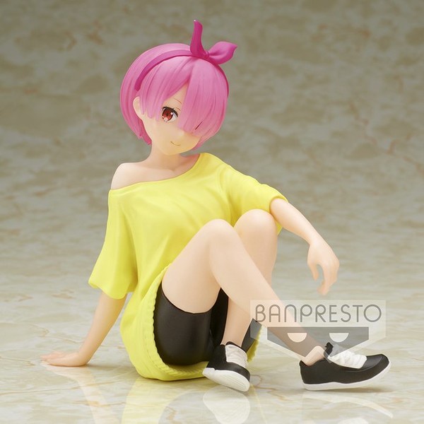 Mô Hình Figure Chính Hãng Anime Re:Zero, Ram, Relax Time, Training Style Ver, Bandai Spirits