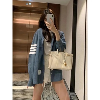 Áo Sơ Mi Tay Kẻ Thomebrowne Nam Nữ