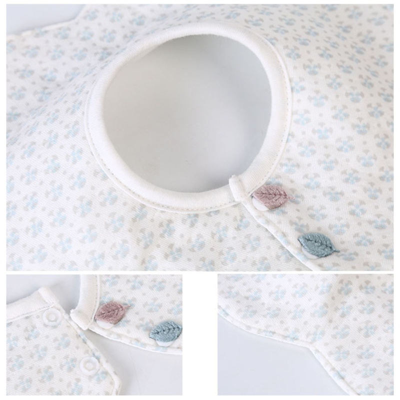 Yếm ăn cotton mềm mại thấm hút thoáng khí có thể xoay 360 độ cho bé