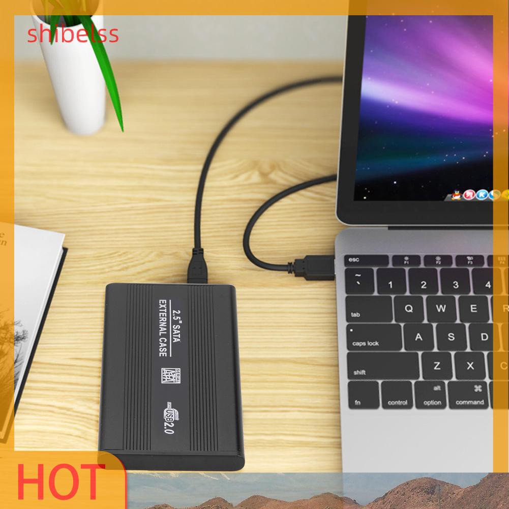 Vỏ Ổ Cứng Ngoài Shibelsss 2.5 Inch Sata Usb2.0 Bằng Hợp Kim Nhôm Ốp | BigBuy360 - bigbuy360.vn