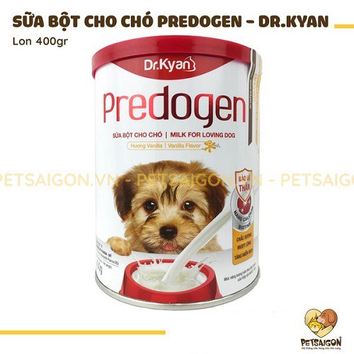 [CHÍNH HÃNG] SỮA BỘT DINH DƯỠNG PREDOGEN CHÍNH HÃNG CHO CHÓ LON 400G