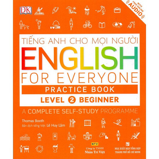 Sách - Tiếng anh cho mọi người - english for everyone level 2 beginner practice book (Kèm CD)