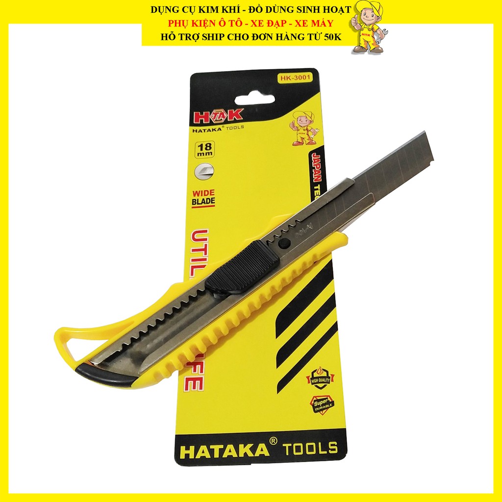 Dao Rọc Giấy Văn Phòng Bản To 18mm - HATAKA Tools