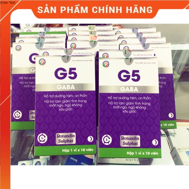 Viên uống an thần,dưỡng tâm G5 GABA ( Hiệu quả rõ rệt )