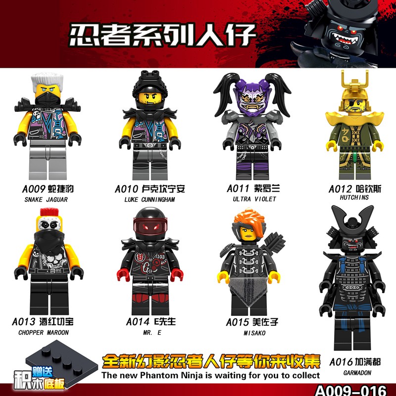 Bộ đồ chơi mô hình Ninjago Jay Zane Kai Lloyd Nya Cole tương thích với Lego dùng làm quà tặng