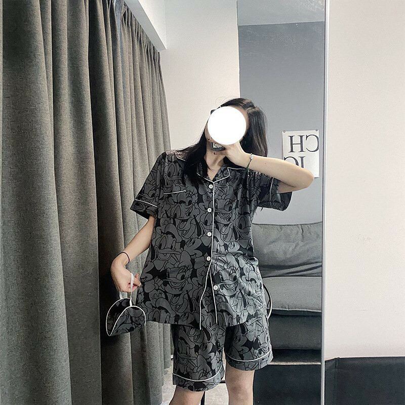 BỘ PIJAMA CỘC NỮ, BỘ ĐỒ MẶC NHÀ CHẤT LỤA KATE THÁI LOẠI ĐẸP