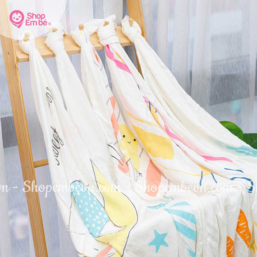 Khăn tắm cho bé sợi tre 4 Lớp Aden&Anais mềm mại cho bé và cả nhà, Shop em bé
