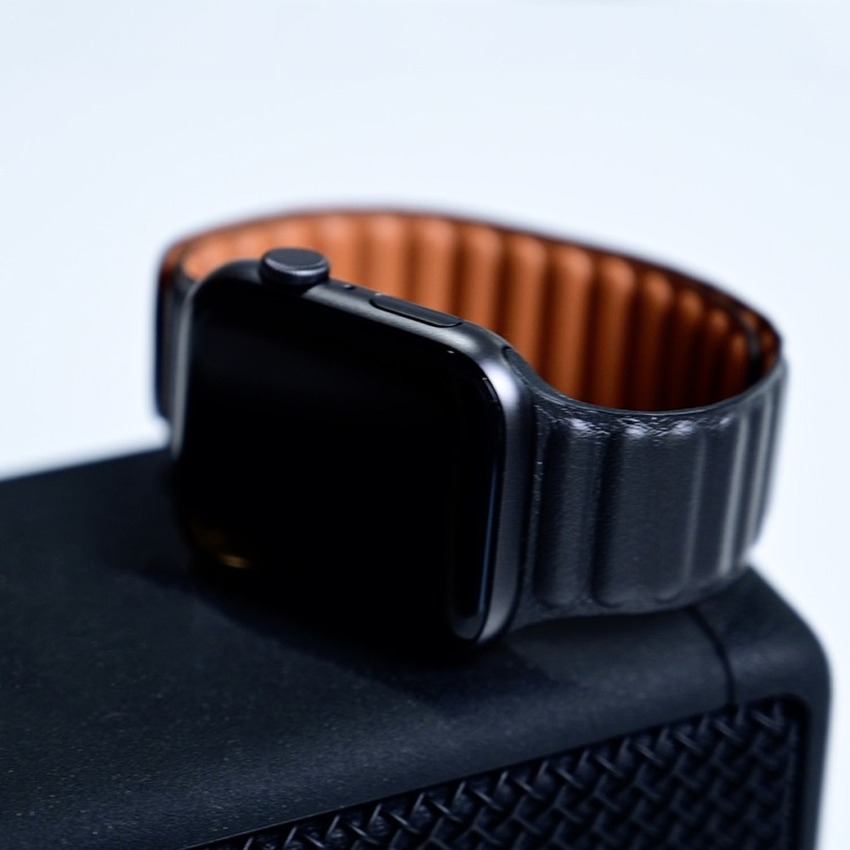 Dây đeo đồng hồ da khóa từ tính dành cho Apple watch iWatch 44mm 40mm 38mm 42mm 5 4 6 SE 3 2 1