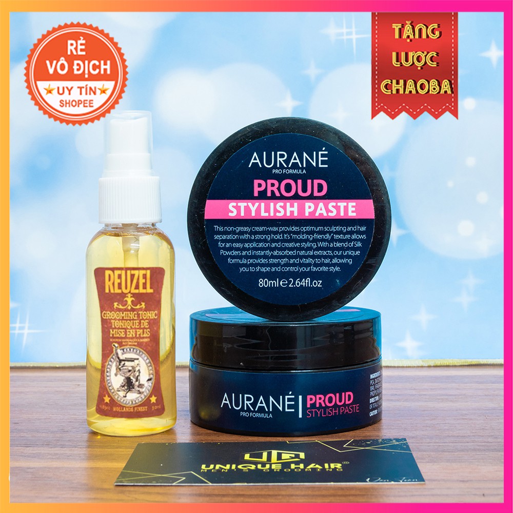 [CHÍNH HÃNG STORE HÀ NỘI] Sáp vuốt tóc kiểu bóng tóc Aurane Proud Stylish Paste 80ml