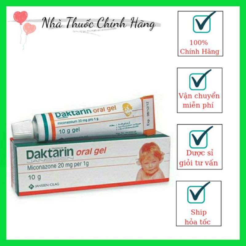 (NT CHÍNH HÃNG) Gel Bôi Daktarin Oral Gel💥Tuýp 10g