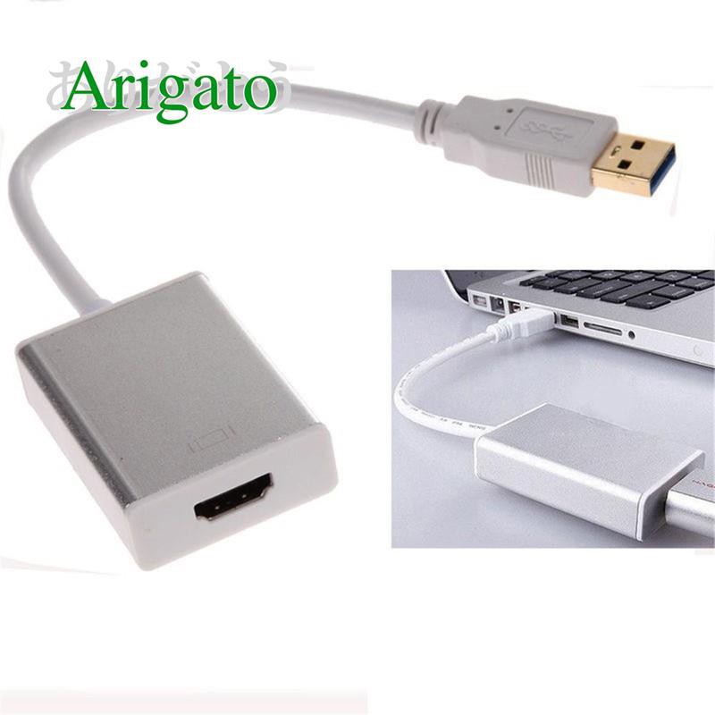 Cáp USB 3.0 sang HDMI ARIGATO Hỗ Trợ Full HD 1080p  Bảo Hành 12 Tháng