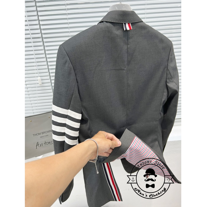 Áo Vest  4 Vạch Màu Ghi