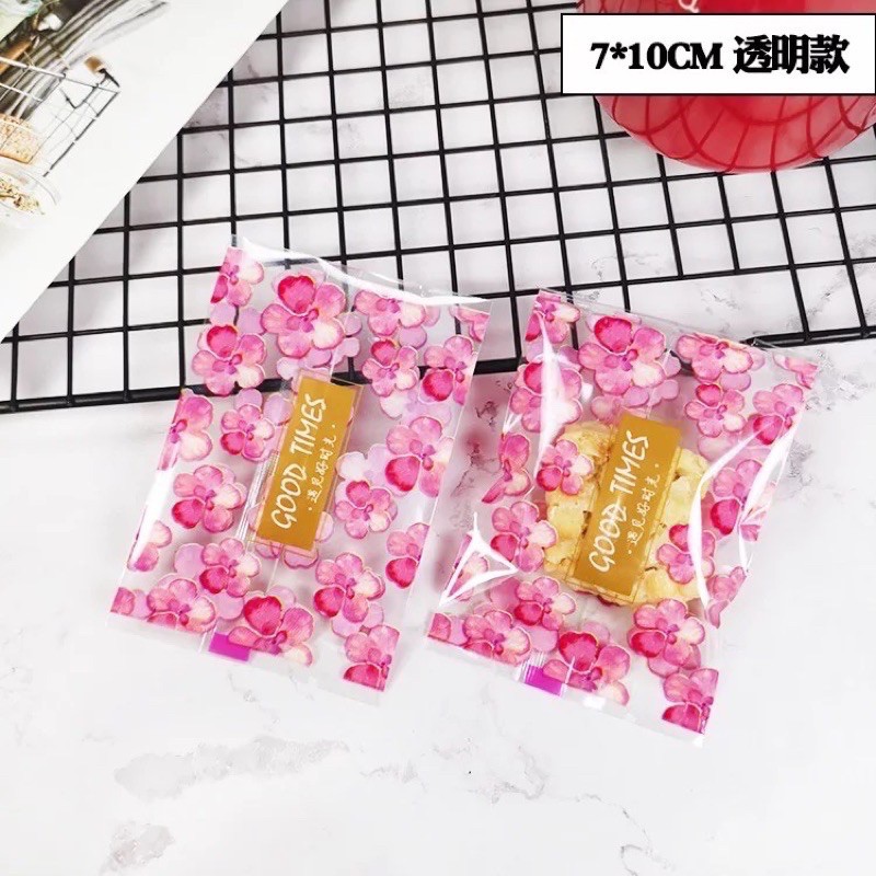 100 Túi đựng bánh quy, kẹo 7x10cm (nhiều mẫu)