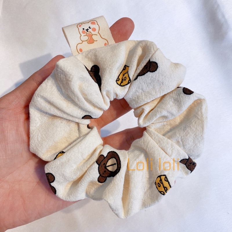 Cột tóc tem gấu thiết kế Loli