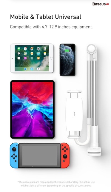 Bộ đế giữ điện thoại chân kẹp dùng cho iPad Baseus Otaku Life Rotary | BigBuy360 - bigbuy360.vn