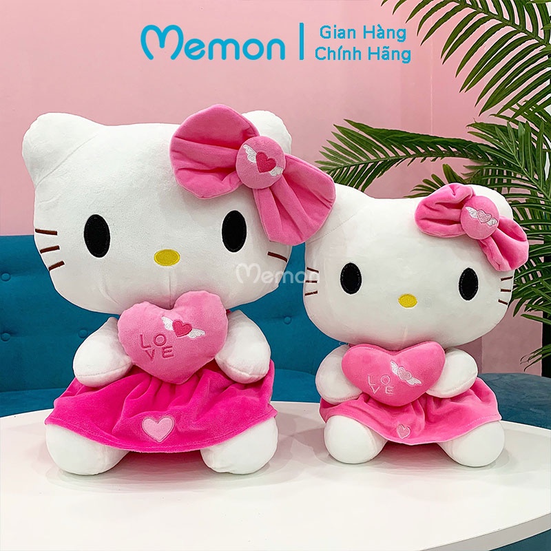 Gấu Bông Mèo Kitty Thiên Thần Cao Cấp Memon