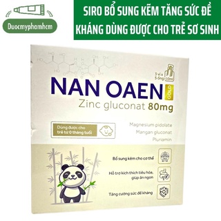 NAN OAEN gold - Bổ Sung Kẽm Zinc Gluconat, Tăng Đề Kháng, Dùng Được Cho Trẻ Sơ Sinh ( HỘP 15 ỐNG)