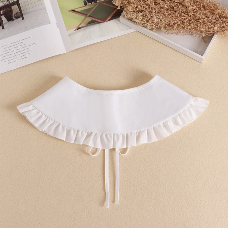 Cổ áo giả kiểu cổ búp bê phối bèo xinh xắn dành cho bạn gái