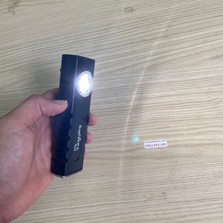 Đèn pin Laser tầm xa Supfire G20 đa năng, kiêm đèn pin siêu sáng, sạc dự phòng, nam châm ở đuôi – (mã LS01)