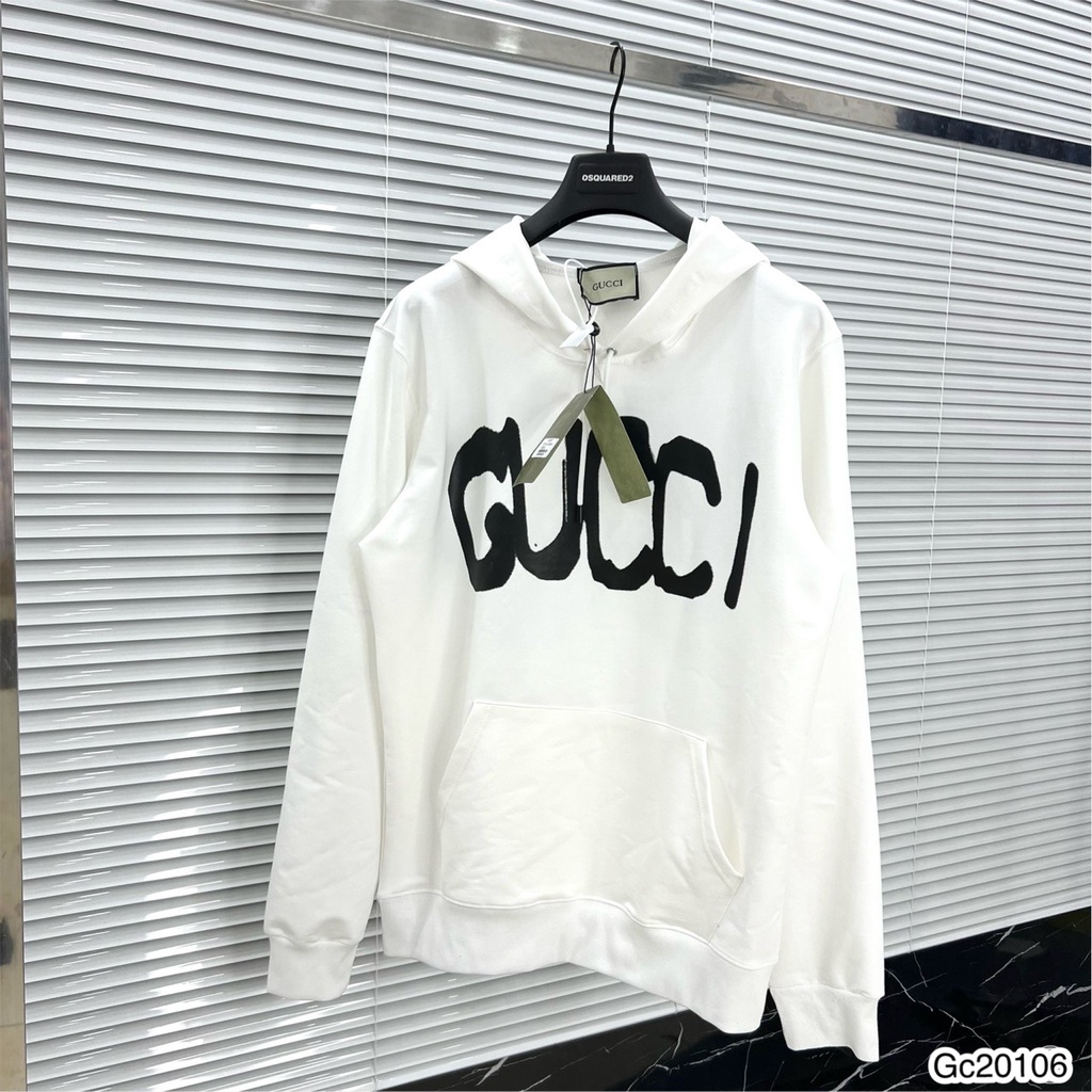 Áo Hoodie Nam GC Phối Họa Tiết chữ In Balen Sau Lưng  . Áo Nỉ Hoodie Unisex Nam Nữ GC Cao Cấp - MINH TÂY STORE