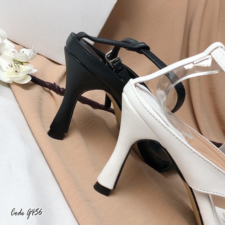 Sandal gót nhọn quai mảnh Today Style da mềm 7p G456
