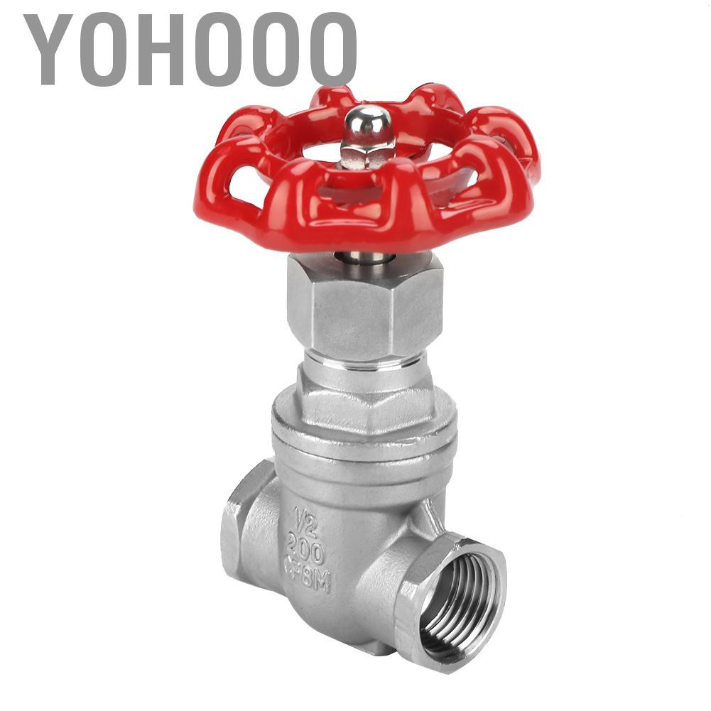 Van Khóa Bình Gas / Nhiên Liệu Bằng Thép Không Gỉ Bspp G1 / 2 Xoay Được Yohooo Dn15