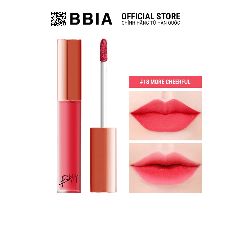 Son Kem Lì Bbia Last Velvet Lip Tint Version 4 (5 màu) 5g Bbia Official Store