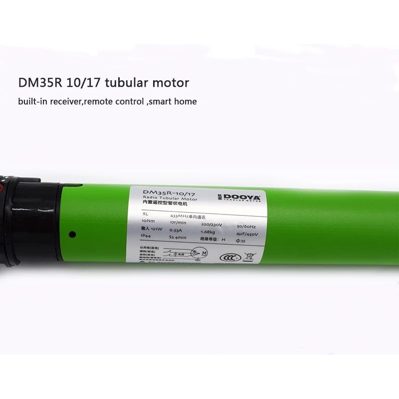 Động cơ rèm cuốn phi 35 Dooya DM35R + Remote