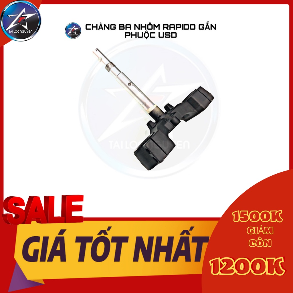 [SALE] CHẢNG BA NHÔM RAPIDO GẮN PHUỘC USD
