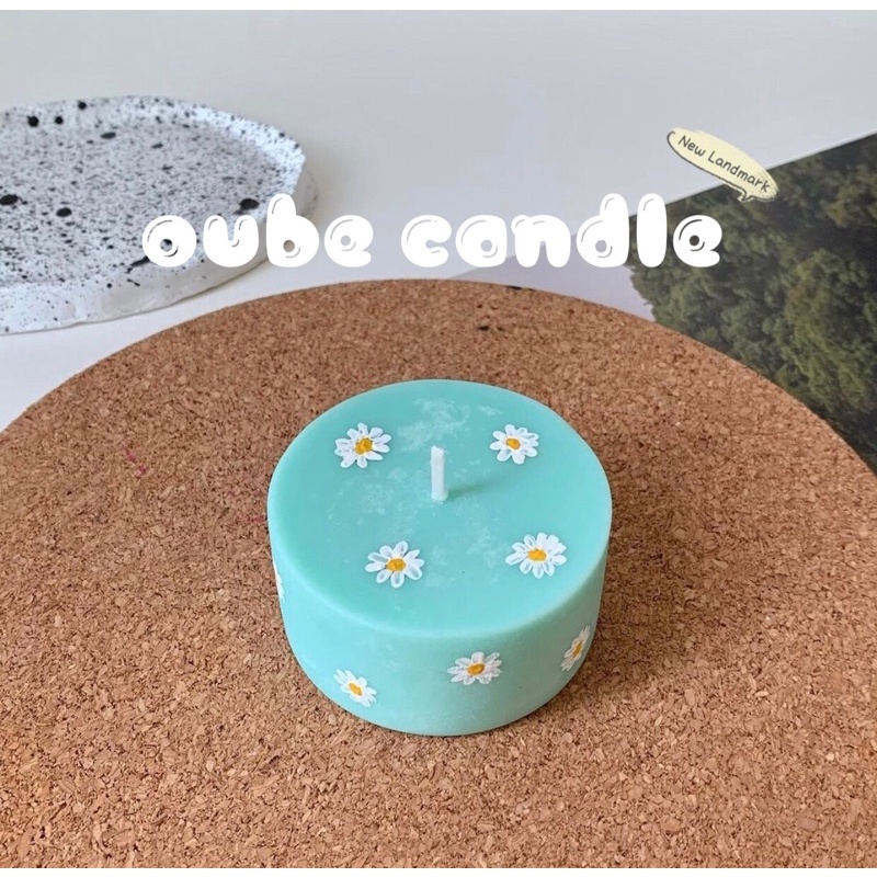 Nến Thơm Handmade Hình Bánh Sinh Nhật Vẽ Tay Tự Chọn Mẫu Quà Tặng Siêu Cute Kích Thước 6.5x4cm | Oube Candle NT15