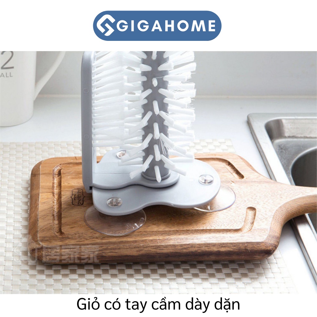 Cọ Rửa Ly Cốc Gắn Bồn Rửa Chén Đa Năng GIGAHOME Hít Chân Không Chắc Chắn 7719