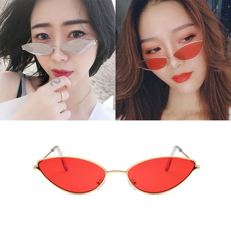 Kính Mát Mắt Mèo Gọng Kim Loại