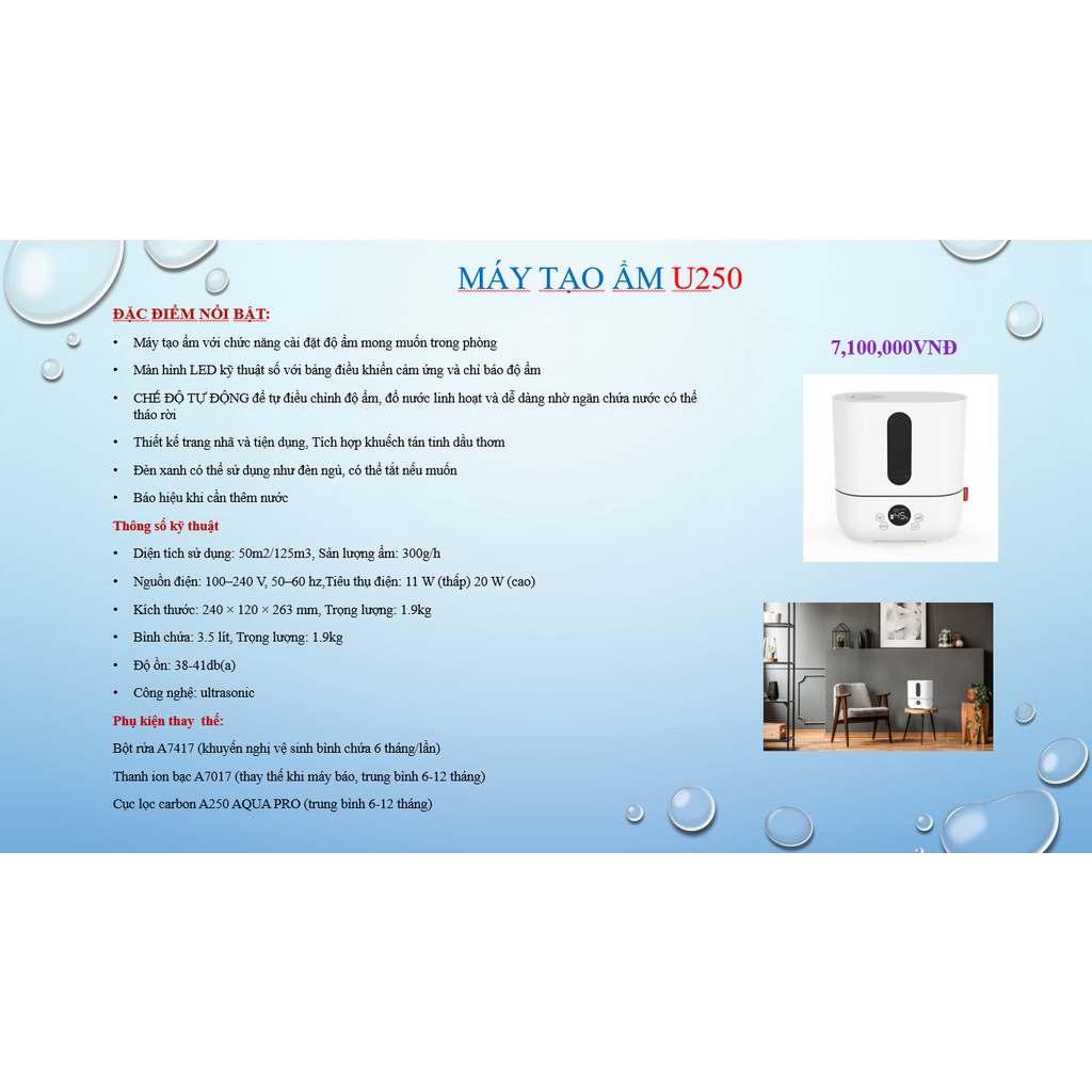 Shop Bố Ken - Máy tạo ẩm BONECO U200/U250/U350