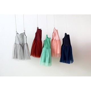 [Minkymom QC] Đầm Dây Thun Tăm Co Dãn Cho Bé Gái (Chuẩn chính hãng Quảng Châu)