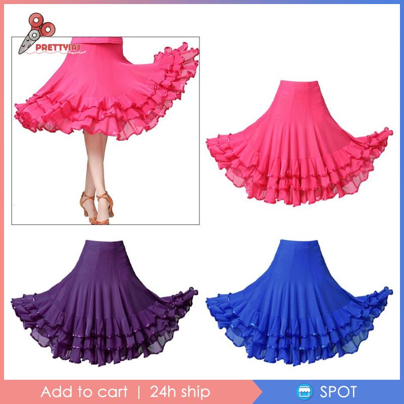 Chân Váy Múa Dáng Dài Chuẩn Lớn Cho Nữ