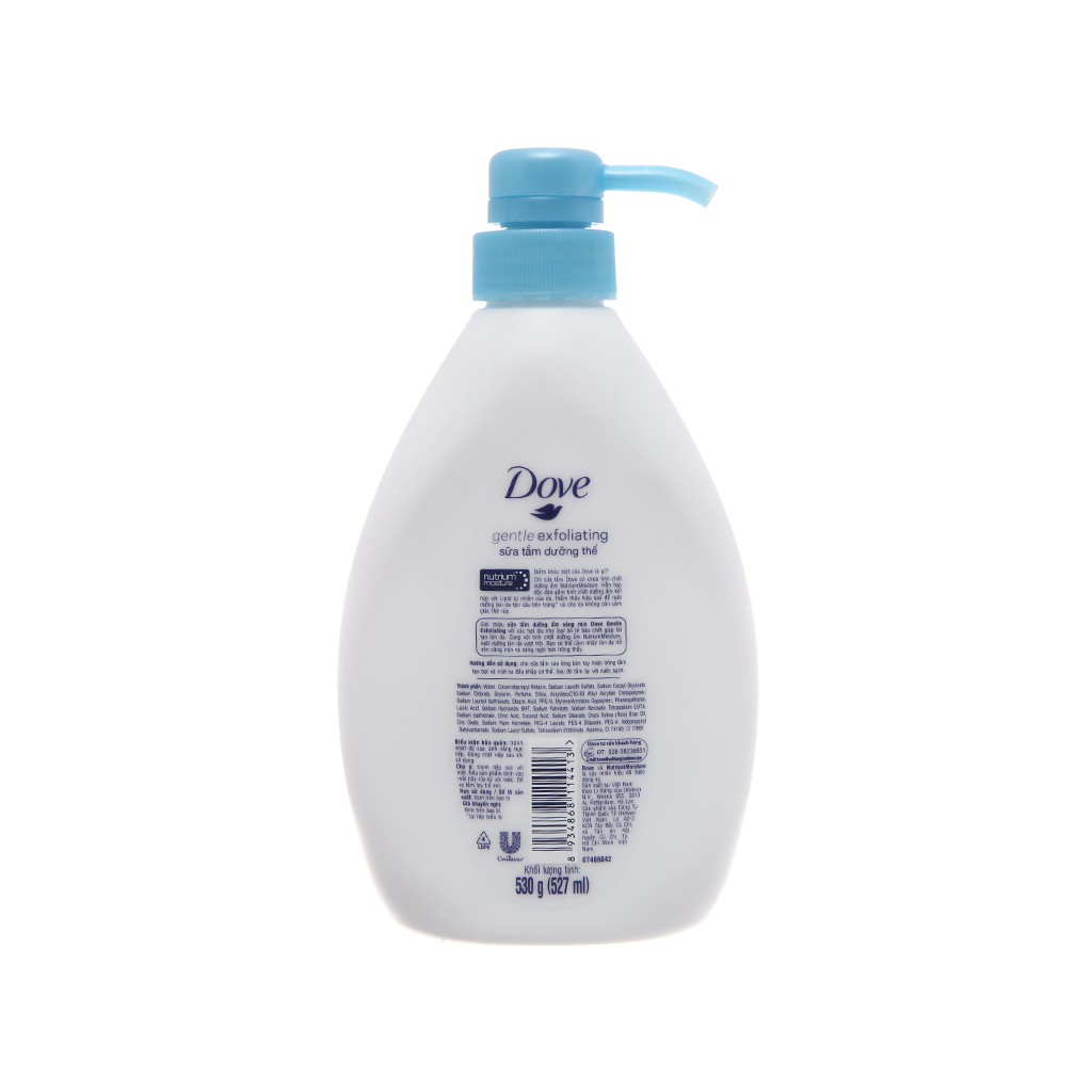 Sữa tắm Dove dưỡng ẩm sáng mịn (527ml)