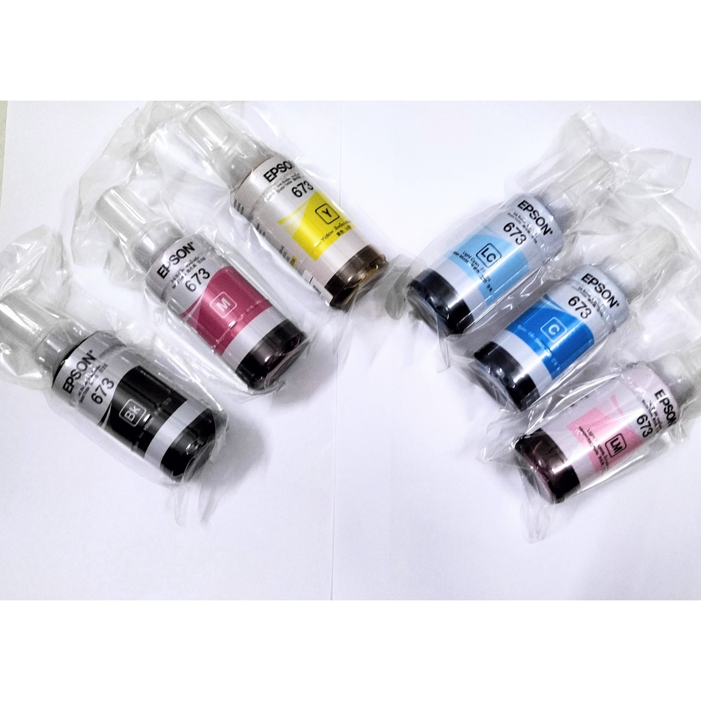 Bộ mực in 6 màu 673 cho máy in Epson L800/ L805/ L810/ L850/L1800