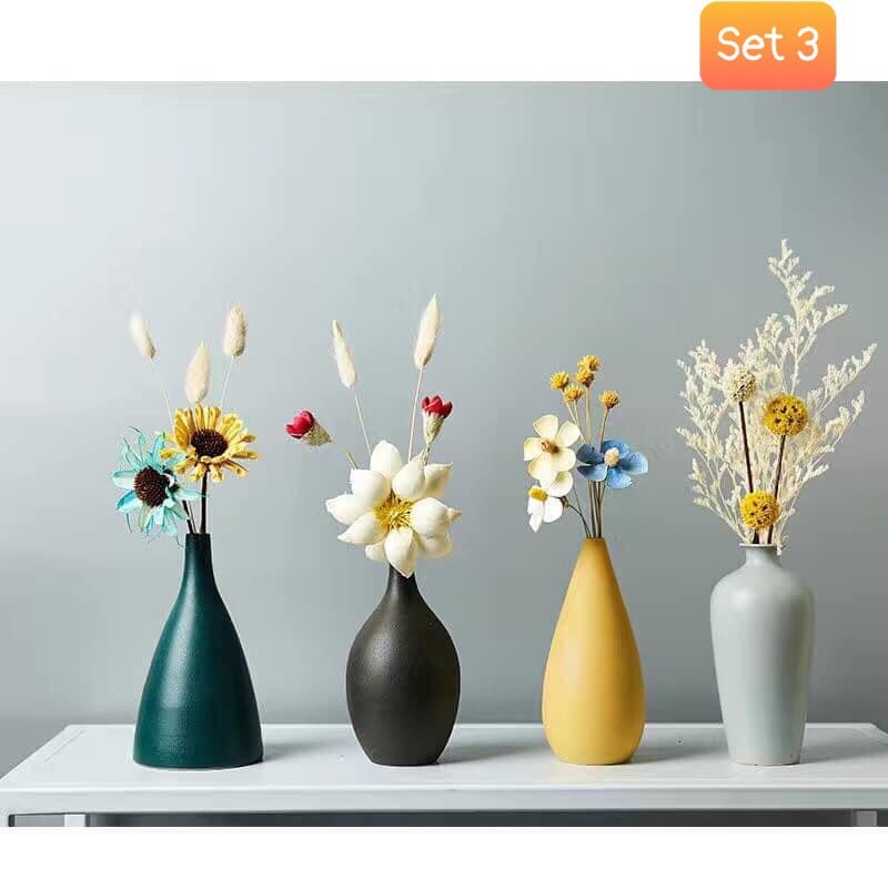 Combo 4 Bình hoa Decor sang sịn đẹp