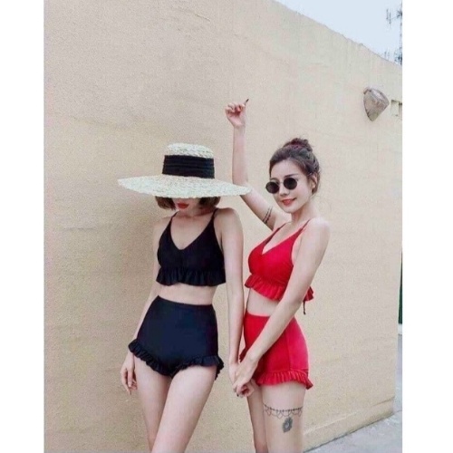 Bikini nữ 2 mảnh yếm bèo KONKUN MS63