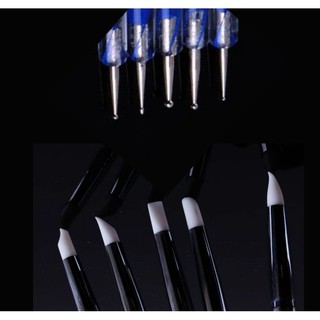 Bút chấm bi kèm cọ silicone 2 đầu 