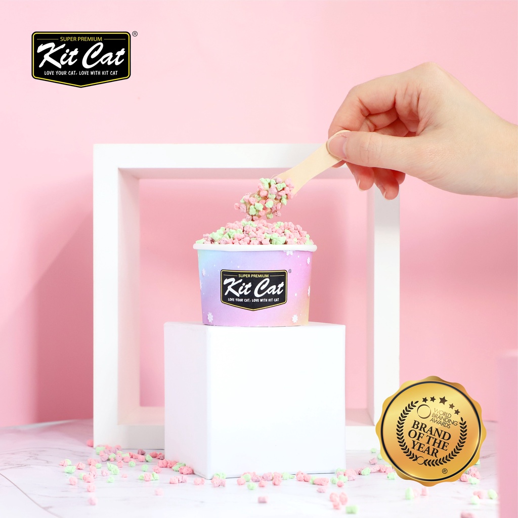 Cát vệ sinh Kit Cat Snow Peas 7L - Đậu tuyết vón cục cho mèo