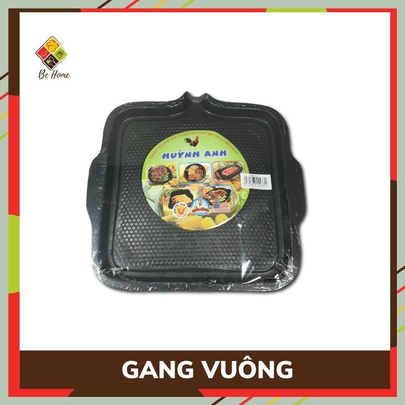 Chảo nướng chống dính Huỳnh Anh BEHOMEMALL Chảo Gang Nướng Chống Dính Tròn - Vuông Kích thước 32cm