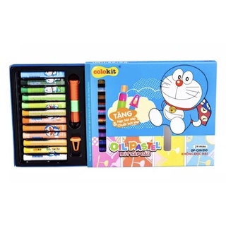 Bút sáp dầu Colokit Doraemon (12-18-24 màu)
