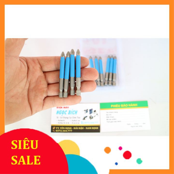 Mũi Bắn Vít Đầu Tuốc Nơ Vít PH2 Đầu Chữ Thập, Thiết Kế Chống Trượt, Từ Tính Cao, Chuôi Luc Giác 65mm 90mm 150mm